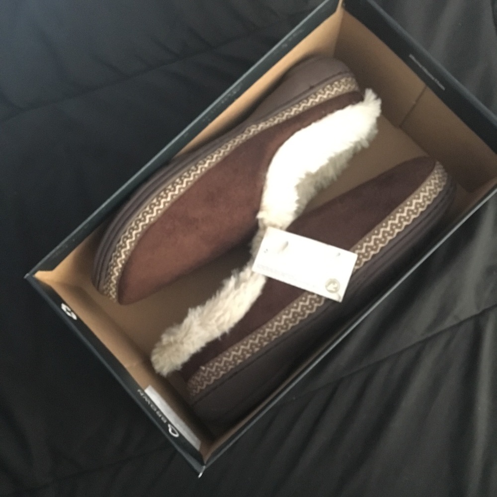 NWT Dr.Scholl’s Brown Slippers Size 6